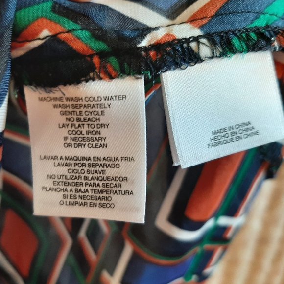 9West sleeveless geometric print top size M - Picture 5 of 6